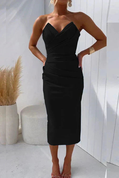 Nur | Vestido midi sin espalda