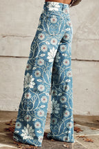 Margherita | Vaquero azul con flores