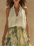 Lyselle™ | Elegante Luchtige Set met Bloemenprint
