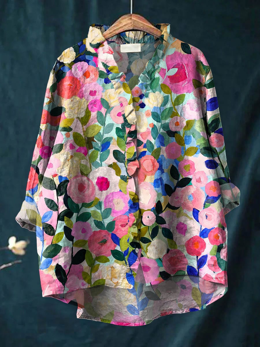 Margot | Blusa estampado de artista