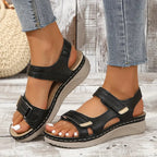 Sandales Orthopédiques Élégantes en Cuir - Maison Claire et Sylvie