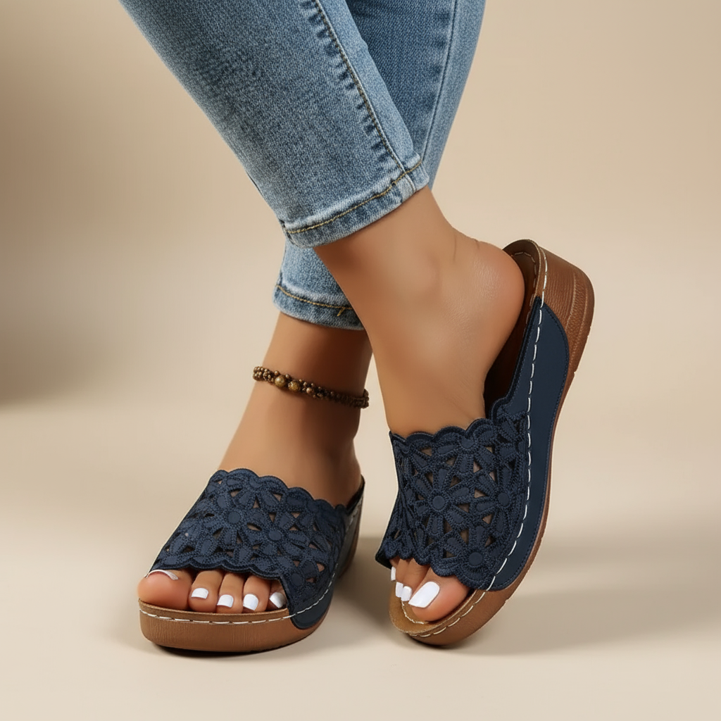 Sandales Élégantes Delilah en Cuir Ergonomique – Maison Claire et Sylvie