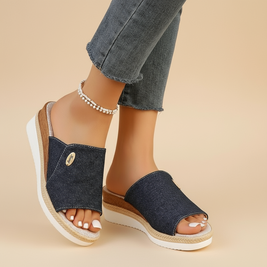 Sandales Ergonomiques Talia en Cuir de Luxe – Élégance Inégalée