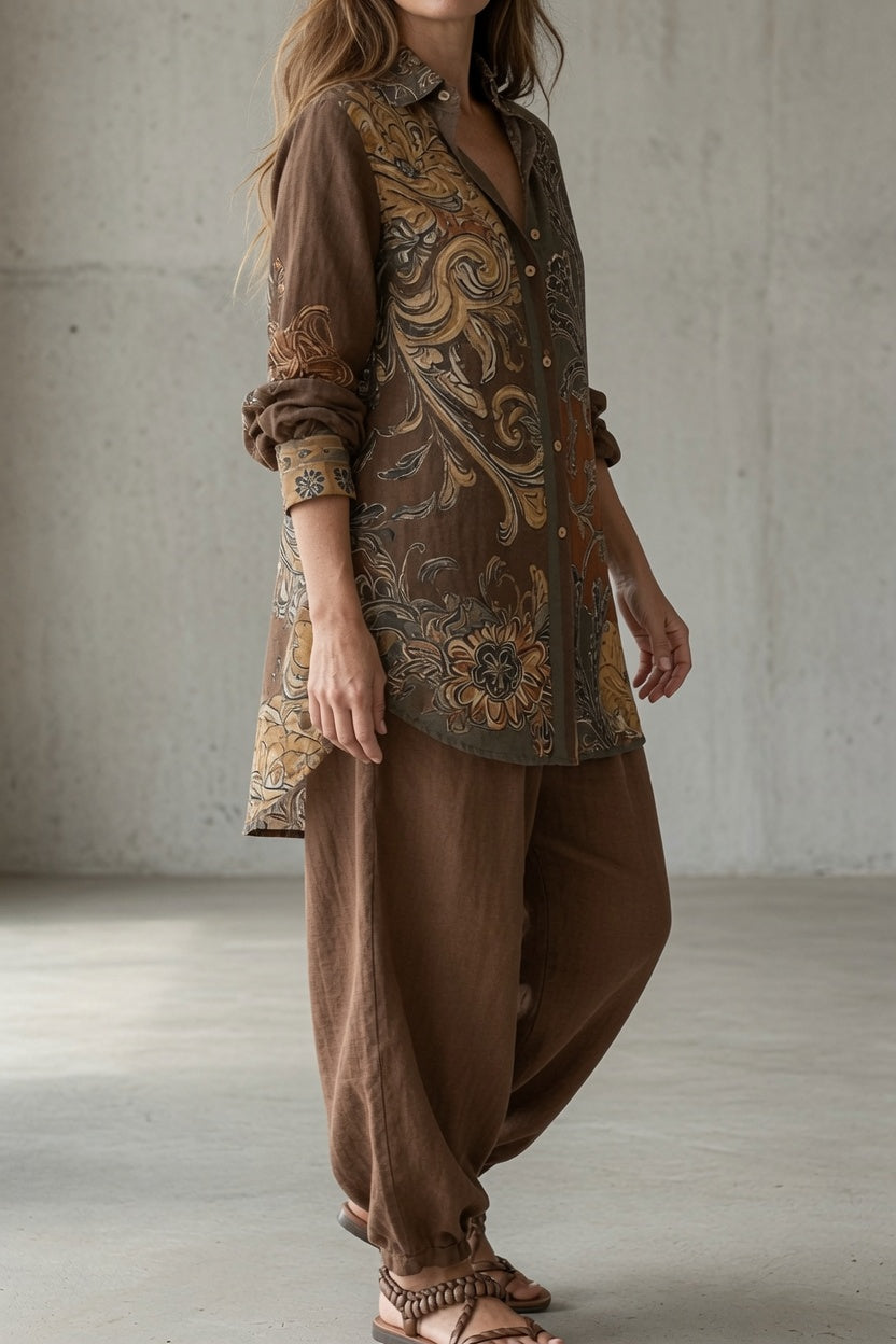 Natalie | Conjunto Boho Estampado