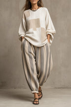 Tessa | Conjunto Oversize a Rayas