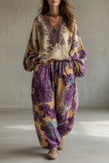Amélie | Conjunto Boho Blusa Estampada