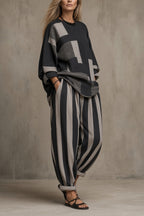 Tessa | Conjunto Oversize a Rayas