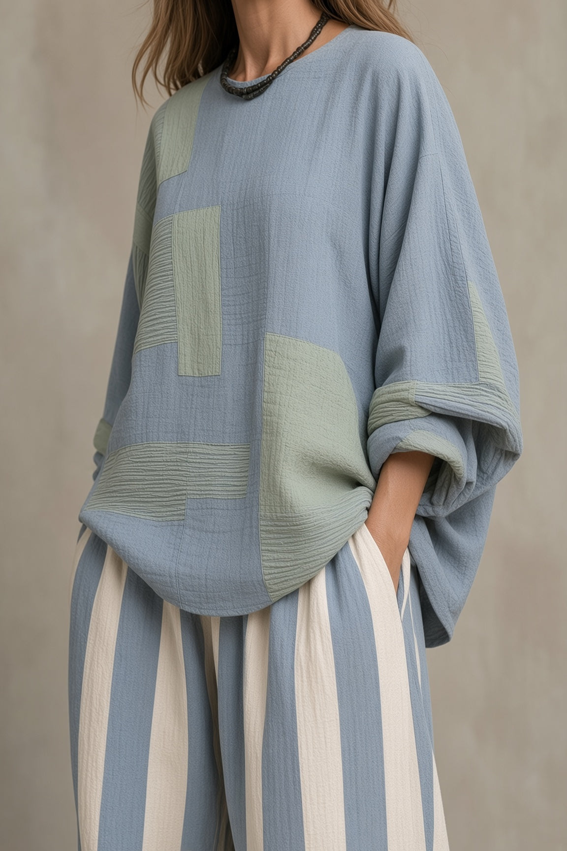 Tessa | Conjunto Oversize a Rayas