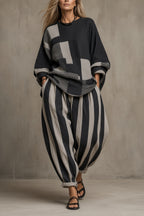 Tessa | Conjunto Oversize a Rayas