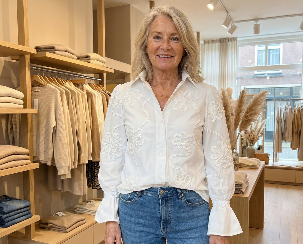 Marianne | Blusa floral blanca