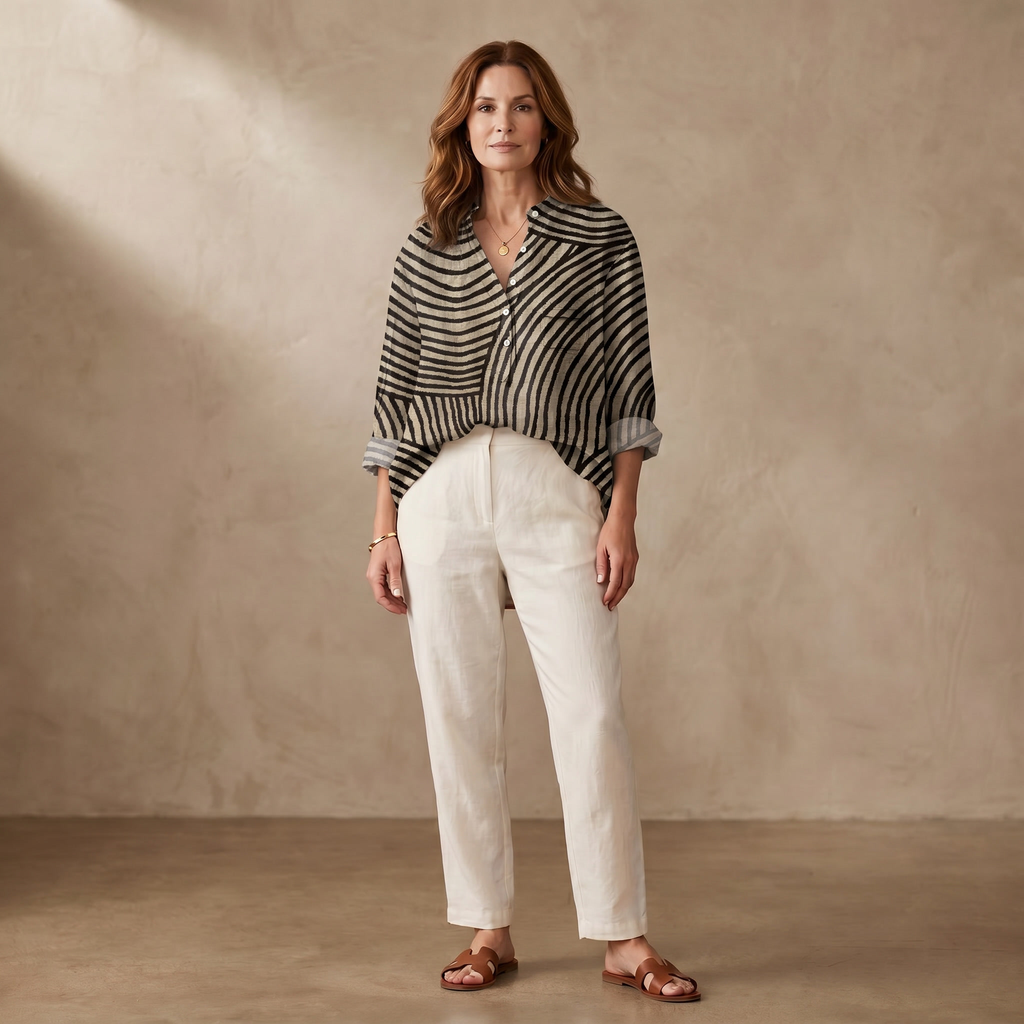 Margot | Blusa estampado de artista