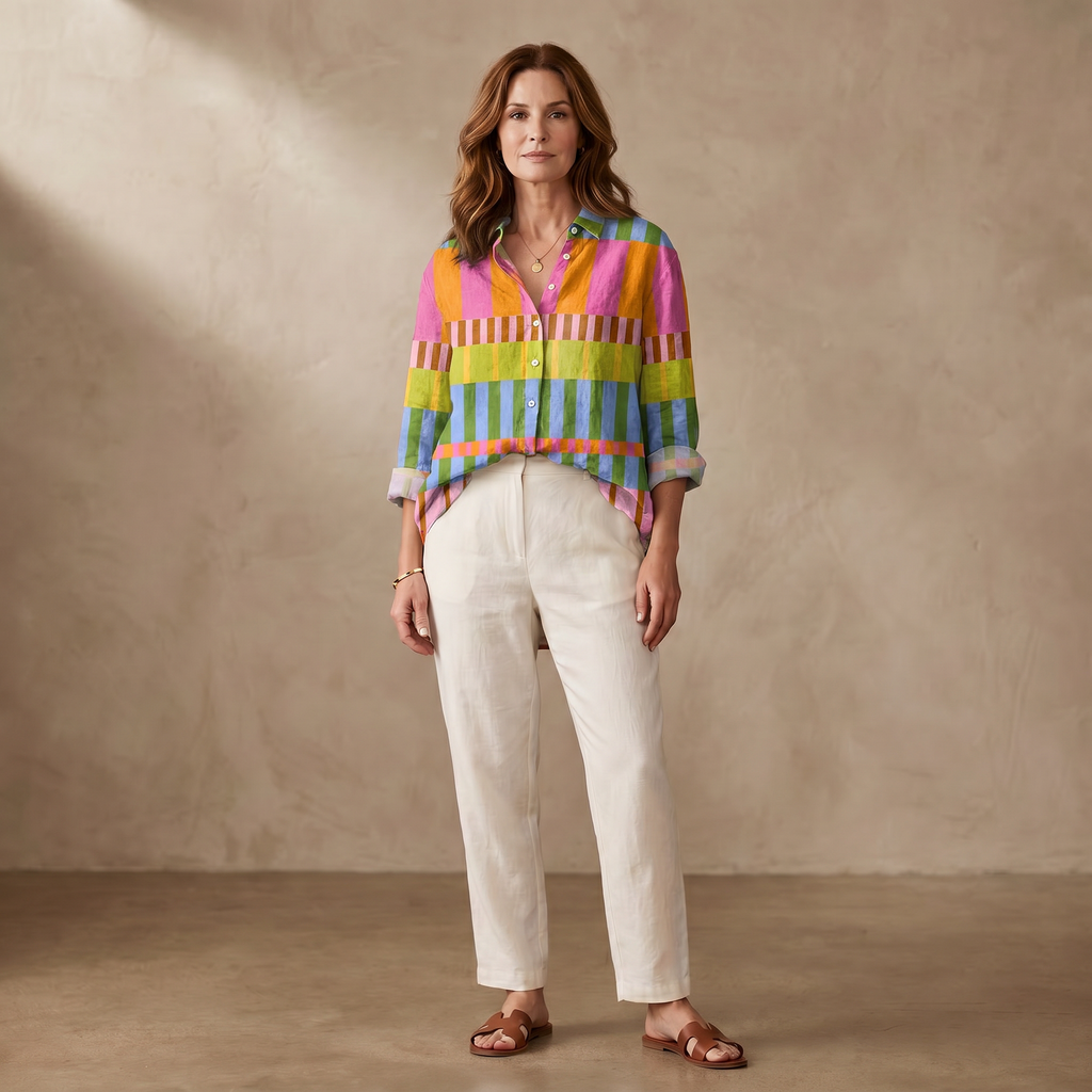 Margot | Blusa estampado de artista