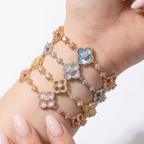 Pulsera Flor Brillante