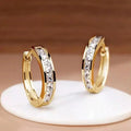 Pendientes de Aro Chic en Oro y Cristal