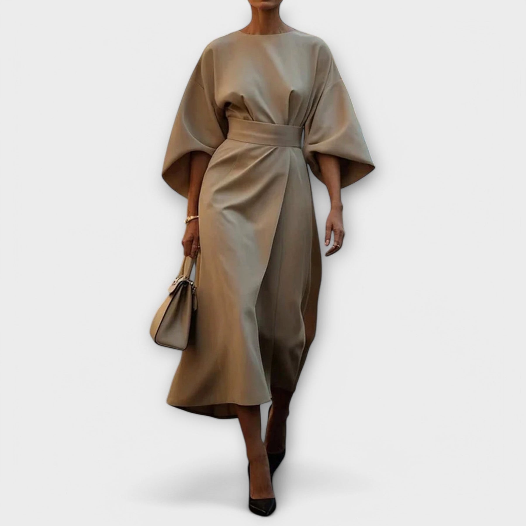 Maya | Vestido con manga de farol