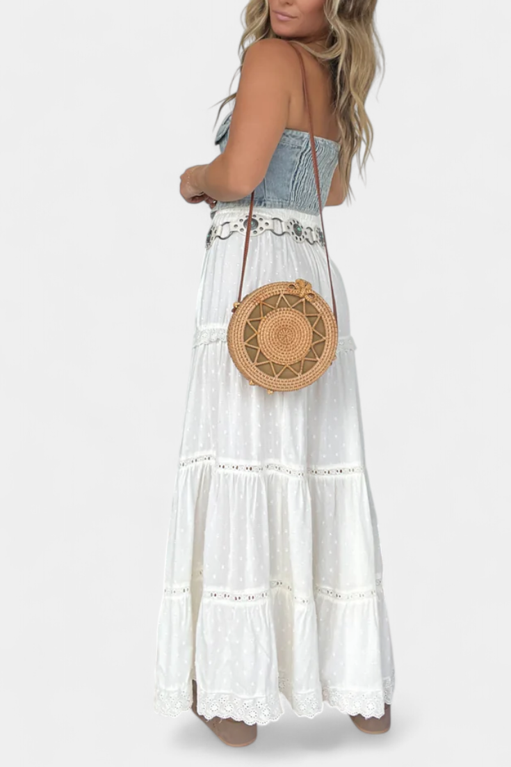 Dola | Falda maxi boho con encaje