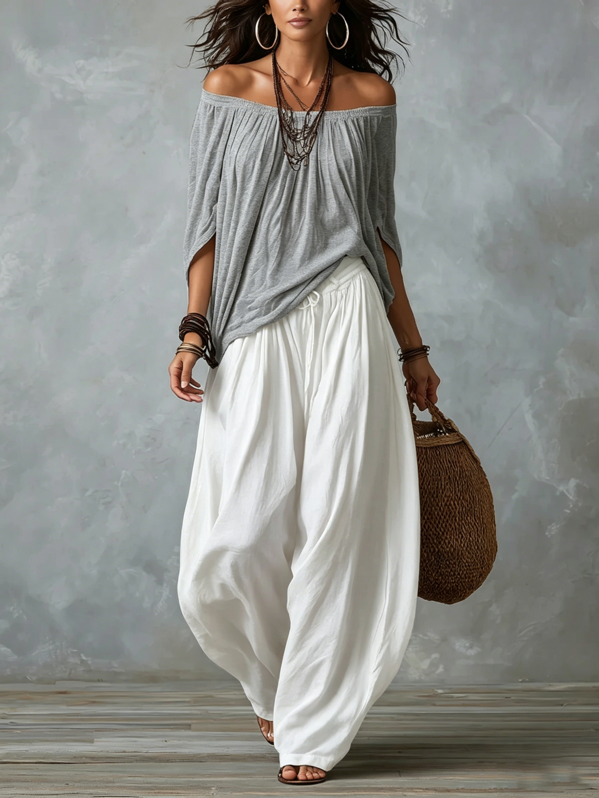 Morgane | Conjunto Boho Hombros Descubiertos