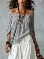 Morgane | Conjunto Boho Hombros Descubiertos