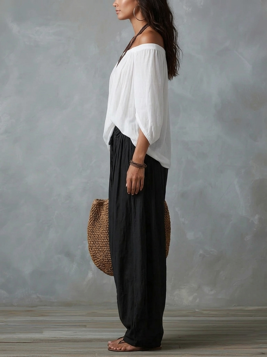 Morgane | Conjunto Boho Hombros Descubiertos