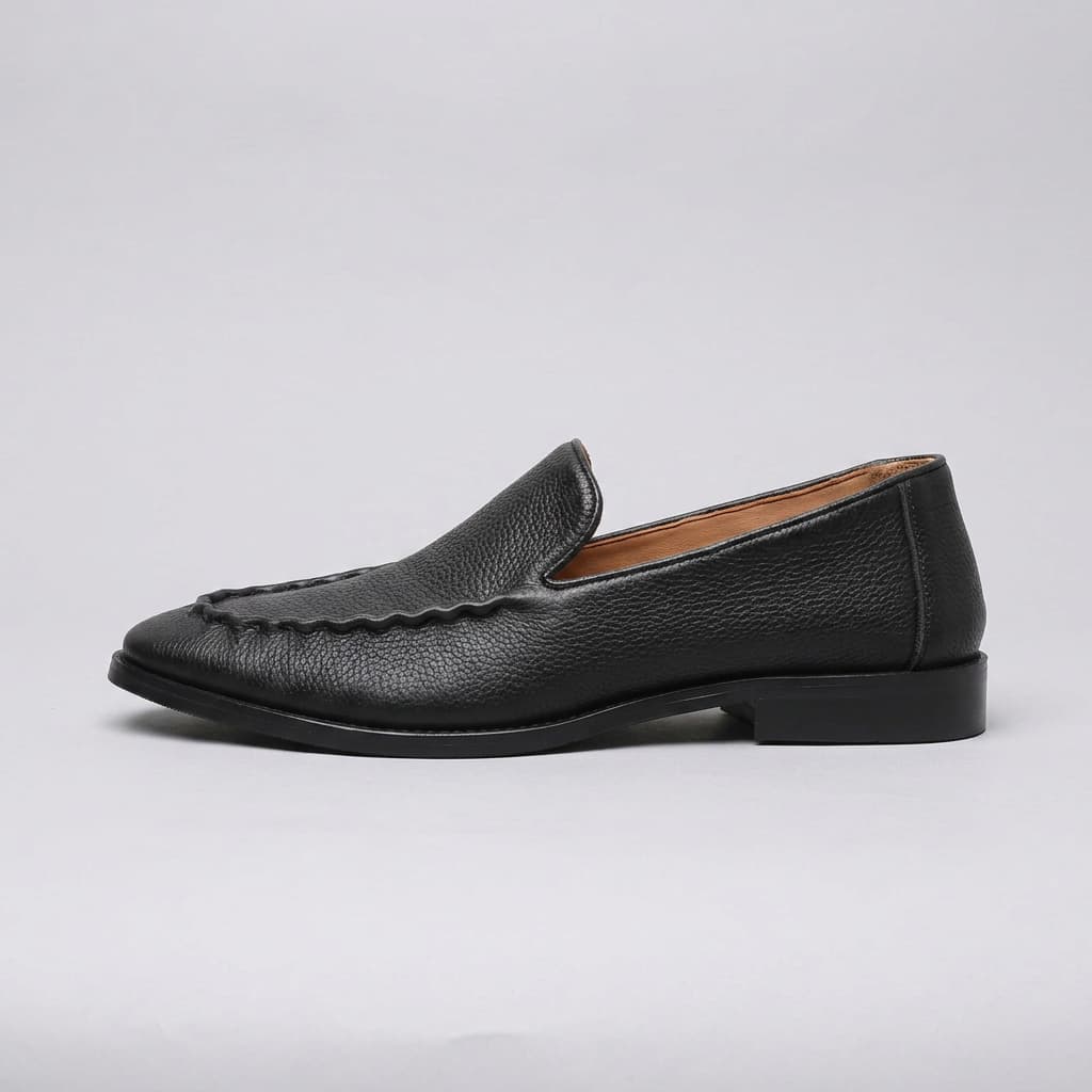 Foxley | Mocasín en piel granulada con costura Goodyear