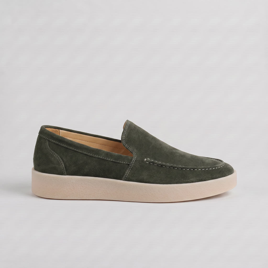 Forte | Mocasín de ante con suela acolchada