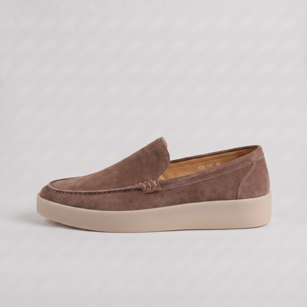 Forte | Mocasín de ante con suela acolchada