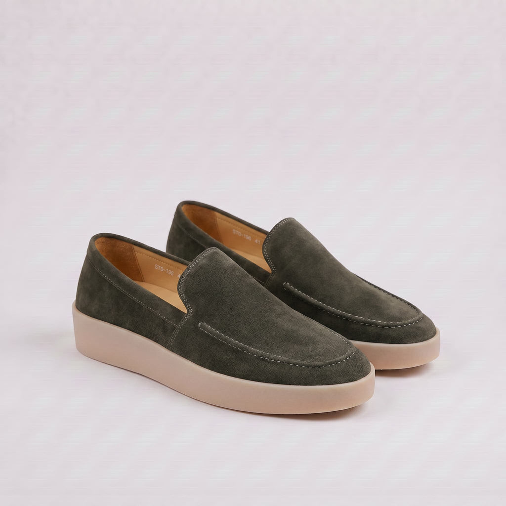 Forte | Mocasín de ante con suela acolchada