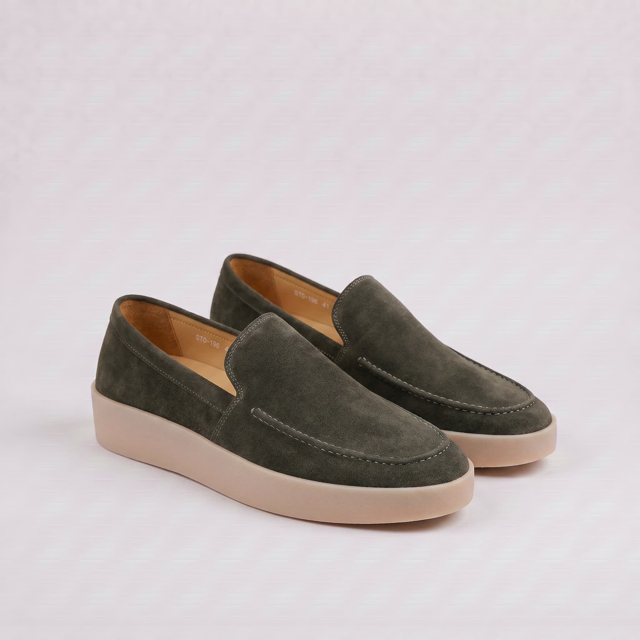 Forte | Mocasín de ante con suela acolchada