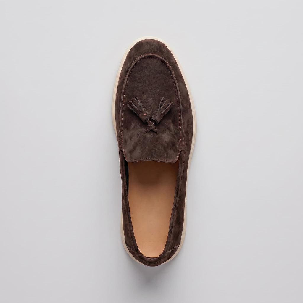 Capri | Mocasín de ante con borlas