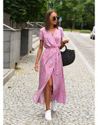 Talia | Vestido floral con escote en V