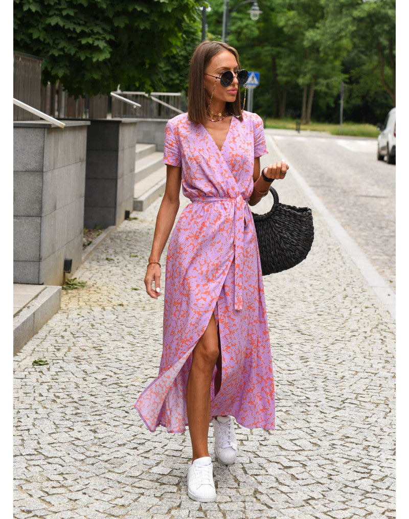 Talia | Vestido floral con escote en V