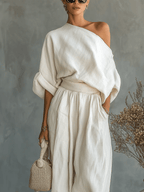 Mila™ | Conjunto 2 piezas escote bardot