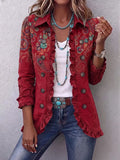 Fayrene | Chaqueta Paisley Bohemia con Volantes