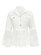 Sunnelace | Chaqueta con Paneles de Encaje