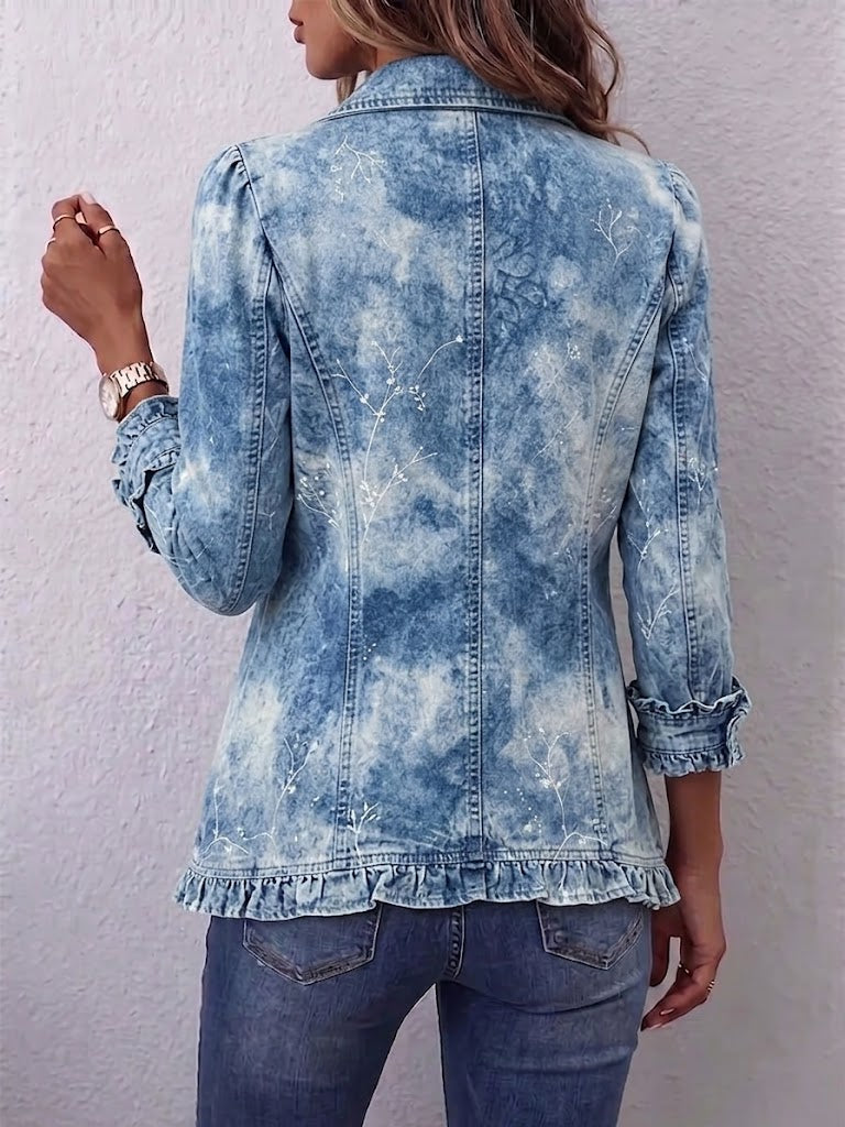 Jemison | Chaqueta Botánica Boho con Volantes