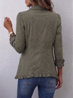 Kamberly | Chaqueta Bordado Floral con Volantes