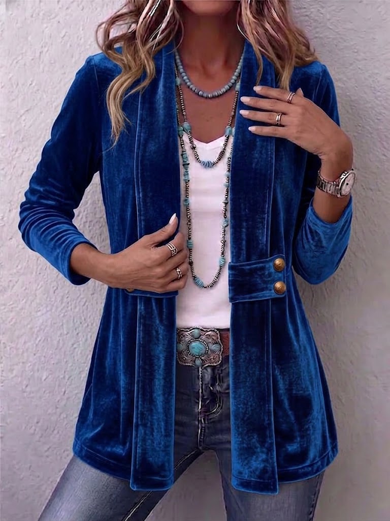 Holliwell | Chaqueta Vintage con Solapa y Botones