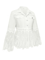 Sunnelace | Chaqueta con Paneles de Encaje