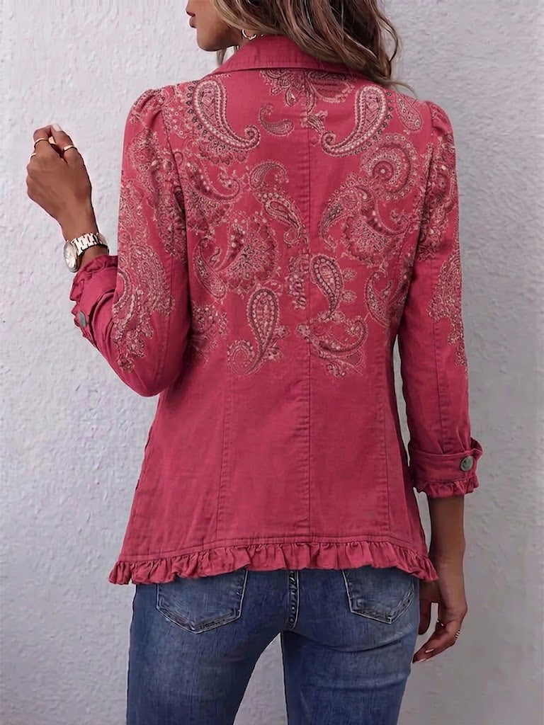 Anouk | Chaqueta Paisley Vintage con Volantes