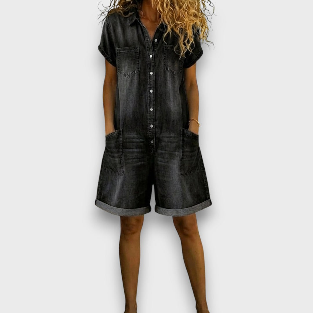 Joan | Shorts Vintage Efecto Vaquero