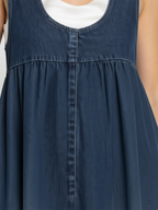 Karen | Vestido Largo Vaquero Vintage Lavado