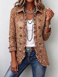 Vyclara | Chaqueta Floral Vintage con Volantes