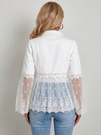 Sunnelace | Chaqueta con Paneles de Encaje