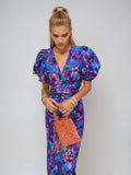 Oranit | Vestido con mangas plisadas
