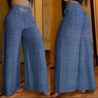 Évelyne | Pantalón ancho de talle alto