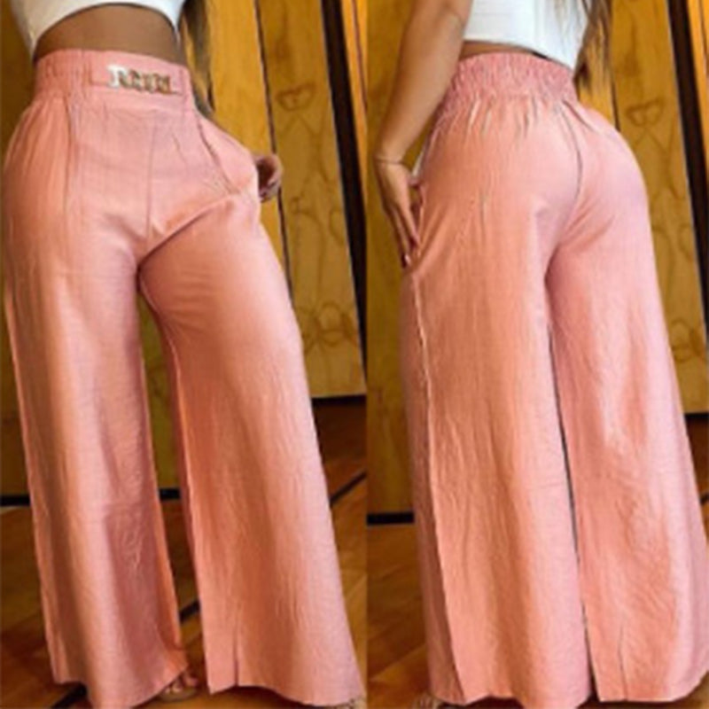 Évelyne | Pantalón ancho de talle alto