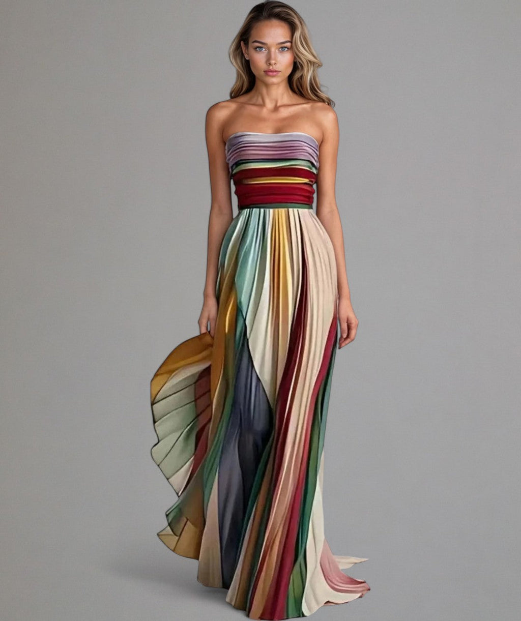 Talma | Vestido A-line sin tirantes