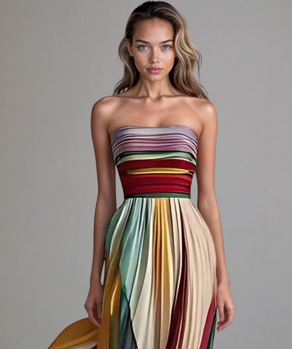 Talma | Vestido A-line sin tirantes