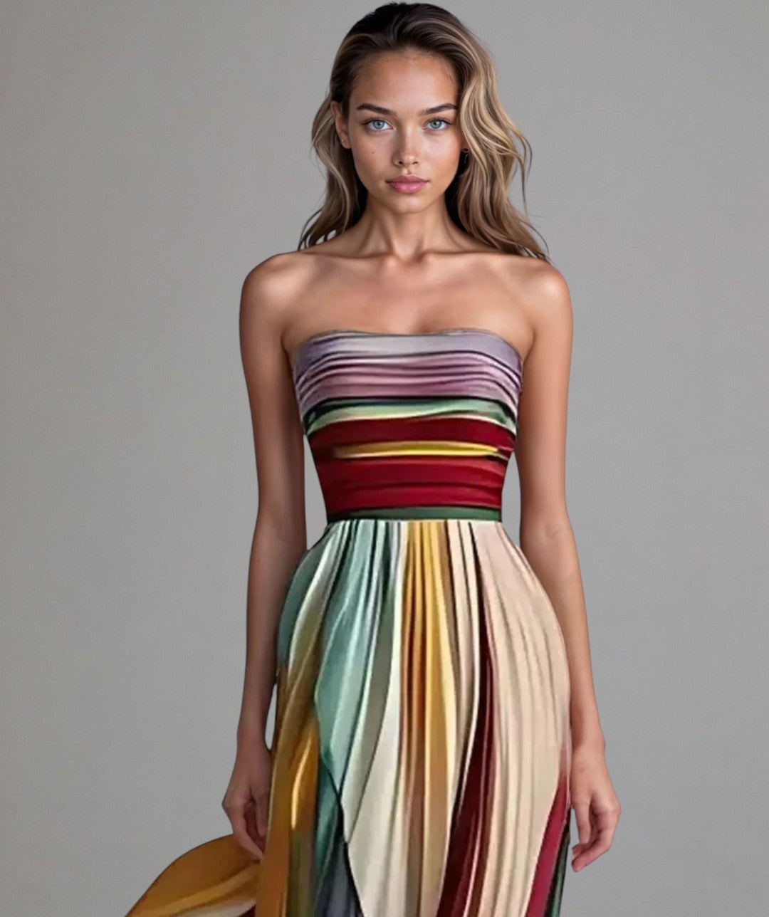 Talma | Vestido A-line sin tirantes