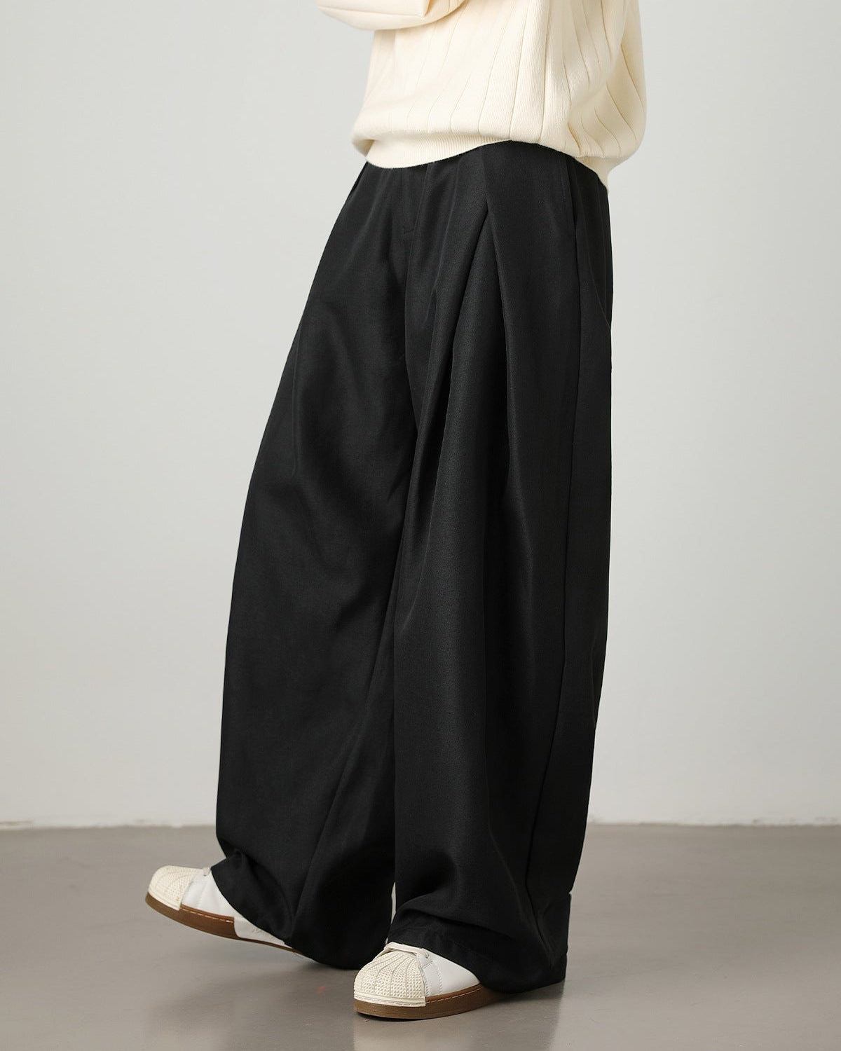 Sam | Pantalón wide-leg de pinzas